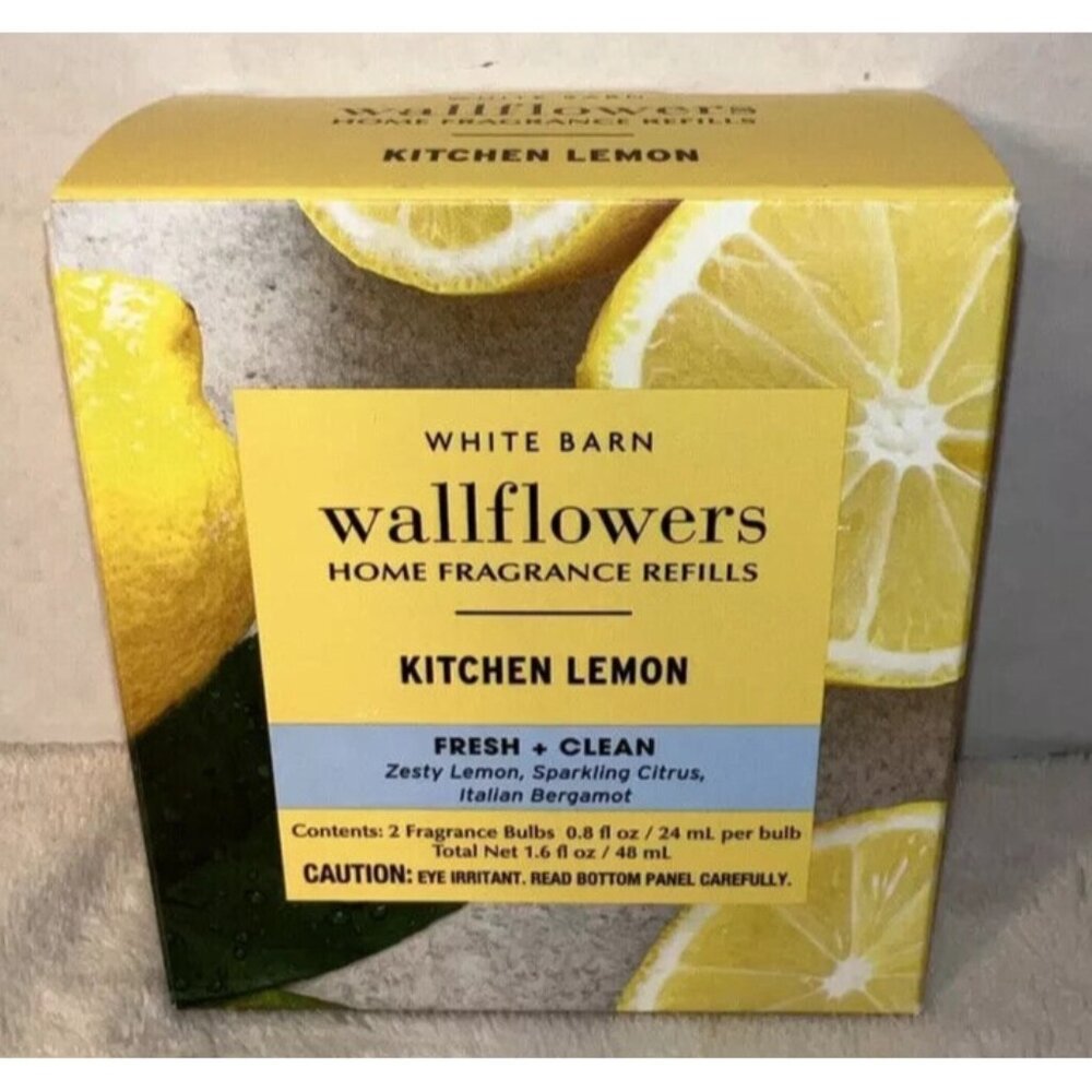 Bath & Body Works Wallflower Plug Refills 2-Pack New Kitchen Lemon